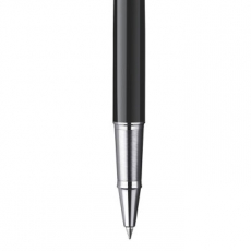 派克 IM系列 纯黑丽雅白夹宝珠笔 签字笔 派克笔，0.5mm