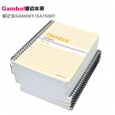 渡边(Gambol) A6，50页螺旋装订本 线圈本螺旋本#SA6506Y