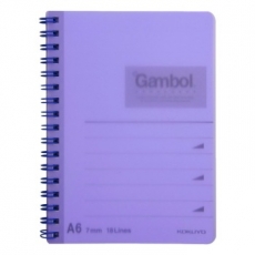 渡边(Gambol) A6，50页PP面双圈本 线