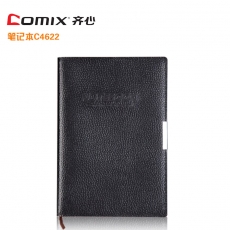 齐心(Comix) 风尚系列A5，100页软皮笔记本 仿皮本皮面本#C4622