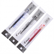 百乐(Pilot) 0.5mm按制笔芯 BL-G2-5中性笔替芯#BLS-G2-5，红色，12支装