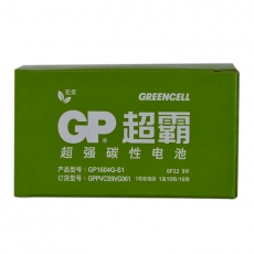 超霸(GP) 9伏电池 6F22碳性电池 9V麦克风话筒电池#1604G