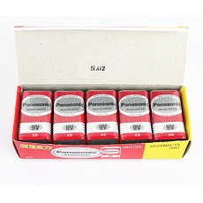 松下(Panasonic) 碳性9V电池 话筒万用表电池#1604G，10节装