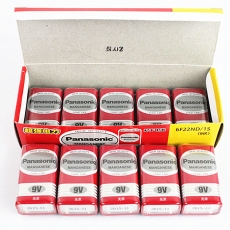 松下(Panasonic) 碳性9V电池 话筒万用表电池#1604G，10节装