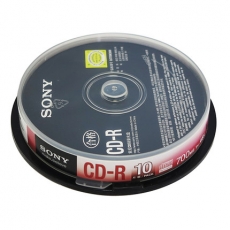 索尼(sony) 10片装CD刻录光盘 700M CD刻录盘 CD光盘光碟
