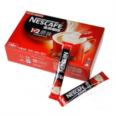 雀巢(Nestle) 42+6杯盒装二合一咖啡 雀巢咖啡速溶咖啡