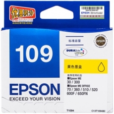 爱普生(Epson) 打印机墨盒 原装爱普生墨盒#T1094，黄色