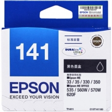爱普生(Epson) 打印机墨盒 原装爱普生墨盒#T1411，黑色