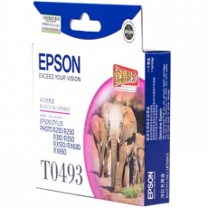 爱普生(Epson) 打印机墨盒 原装爱普生墨盒#T0493，洋红色