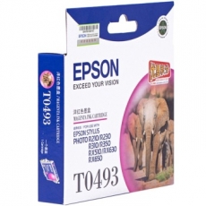 爱普生(Epson) 打印机墨盒 原装爱普生墨盒#T0493，洋红色