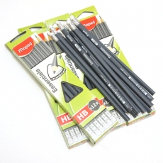马培德(Maped) HB三角铅笔 带橡皮头木制铅