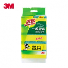 3M 合宜海绵百洁布 清洁布洗碗布（5片装）#G6