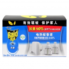 雷达 40晚电热蚊香液+加热器 驱蚊液（1+2套装