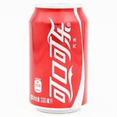 可口可乐 330ml罐装碳酸饮料 汽水，24罐装