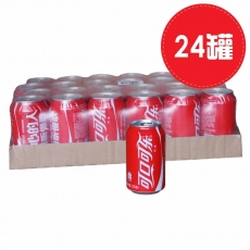 可口可乐 330ml罐装碳酸饮料 汽水，24罐装