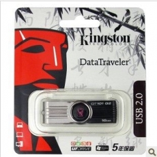 金士顿(KingSton) 16G经典款旋转U盘 优盘#DT 101G2