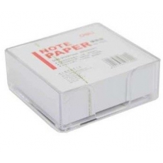 得力(Deli) 91*87mm 300张盒装白色抽取式便条纸 告示贴便签纸#7600