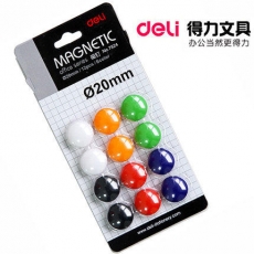 得力(Deli) 20mm彩色磁粒 磁石磁扣磁铁#7824