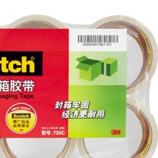 3M思高(Scotch) 4.8cm*40m封箱胶 透明胶带封箱胶带#720C，6卷/筒