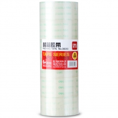 得力(Deli) 4.8cm*60码封箱胶 透明胶带封箱胶带#30203，6卷/筒