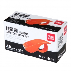 得力(Deli) 4.8cm胶质切割器 封箱胶带座 打包机胶带器封箱器#801