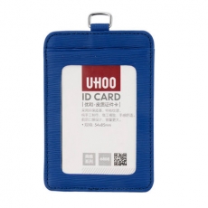优和UHOO 竖式高端皮革五色工卡套 工卡套胸卡套