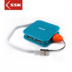 飚王（SSK）USB2.0四接口集线器 分线器USB扩展#SHU035