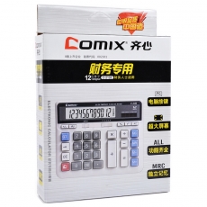 齐心(Comix) 大屏幕办公计算器 电脑按键 财务专用计算器#C-2135 190*154*40mm