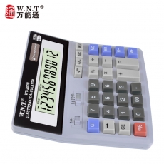 万能通(W.N.T) 12位标准大液晶计算器 办公商务计算器#WT-200B 162*160*40mm