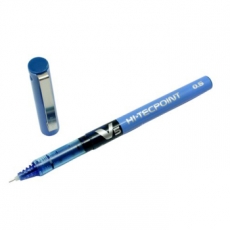 百乐(Pilot) 0.5mm签字笔中性笔 彩色针管笔#BX-V5-L，蓝色