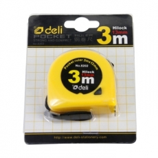 得力(Deli) 3米优质钢卷尺 工程测量卷尺伸缩尺#8202