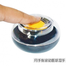 得力(Deli) 湿手器 圆形滚珠点钞沾手缸 粘手器#9109