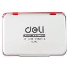 得力(Deli) 速干印台财务秒干印台 金属外壳不