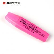 晨光(M&G) 荧光笔 彩色标记笔标识笔#MG2150A，粉红色