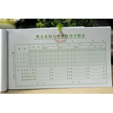 立信 24K广财现金及银行存款收付日报表，50页，10本装