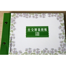 立信 16K广财应交增值税账 财务账本，100页
