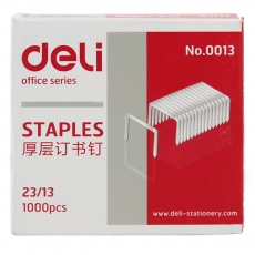 得力(Deli) 23/13加厚订书钉 厚层订书针