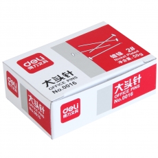 得力(Deli) 25mm盒装大头针 固定针直别针