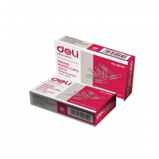 得力(Deli) 50mm金属银色回形针 大号曲别