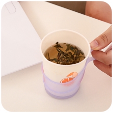 国产 一次性纸杯托 塑料杯托纸杯套