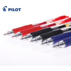 百乐(Pilot) 0.5mm按制中性笔 BL-G2-5按挚式水笔#G-2，黑色