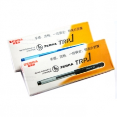 斑马(Zebra) 0.5mm顺滑中性笔 签字笔水性笔#JJ100，蓝色，10支装