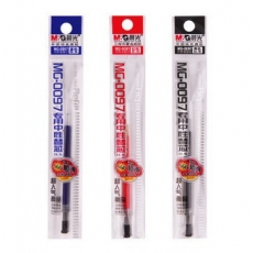 晨光(M&G) 0.5mm签字笔芯 短杆GP0097中性笔芯#MG-0097，红色，20支装