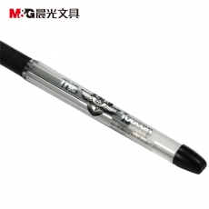 晨光(M&G) 0.3mm极细财务中性笔 财务水笔会计记账笔#K41，黑色，12支装