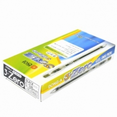 东亚(DONG-A) 0.38mm财务中性笔 极细签字笔水性笔#3-ZERO，黑色