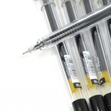东亚(DONG-A) 0.4mm雾杆签字笔 针管尖中性笔水笔#MY-GEL，黑色，12支装