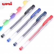 三菱 0.5mm锗哩笔 顺滑签字笔中性笔水笔#UM100，蓝黑