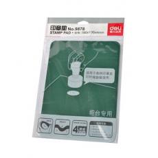 得力(Deli) 盖章垫银行专用印章垫 长方形加厚胶垫#9878