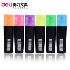 得力(Deli) 思达荧光笔 彩色标记笔标识笔记号笔#S600，粉红，10支装