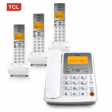 TCL 数字无绳电话子母机 无线固定电话一拖一#HCD868(D61)